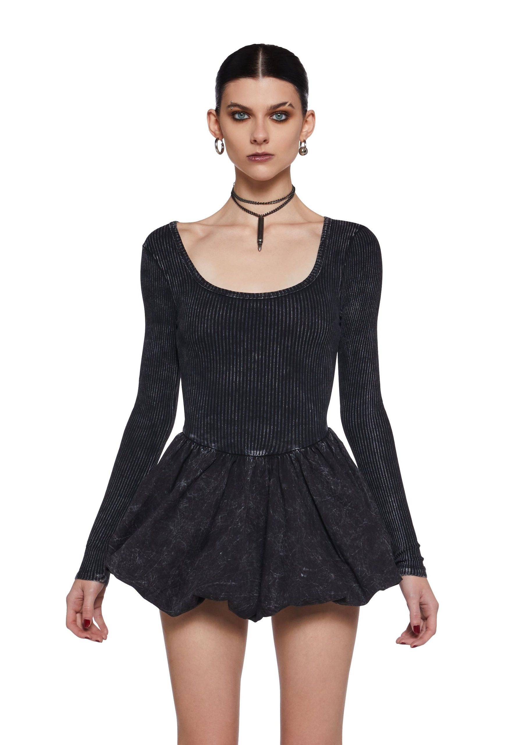 Mixed Music Fit N' Flare Dress - Black