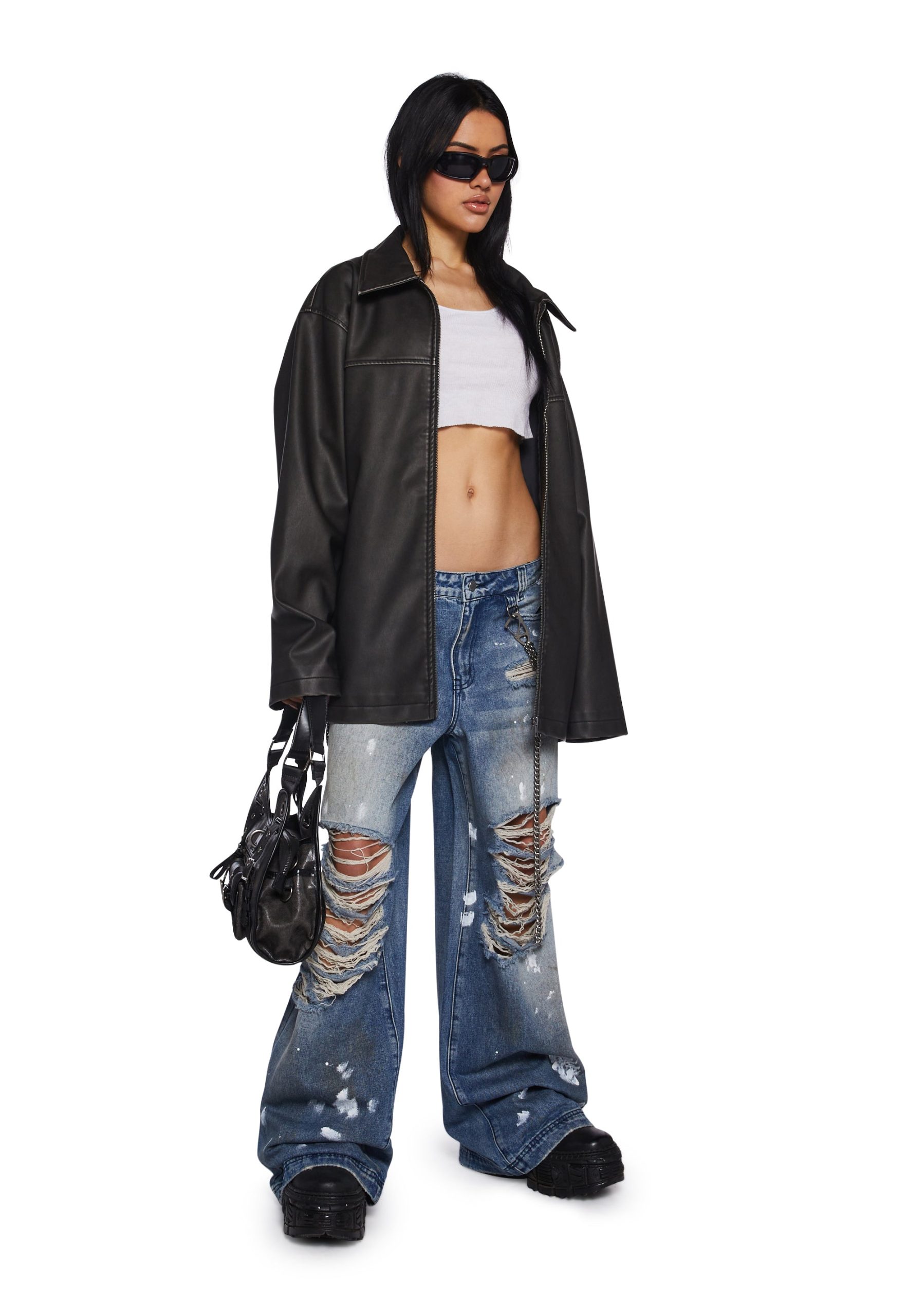 Hot Reputation Wide Leg Jeans - Image 2