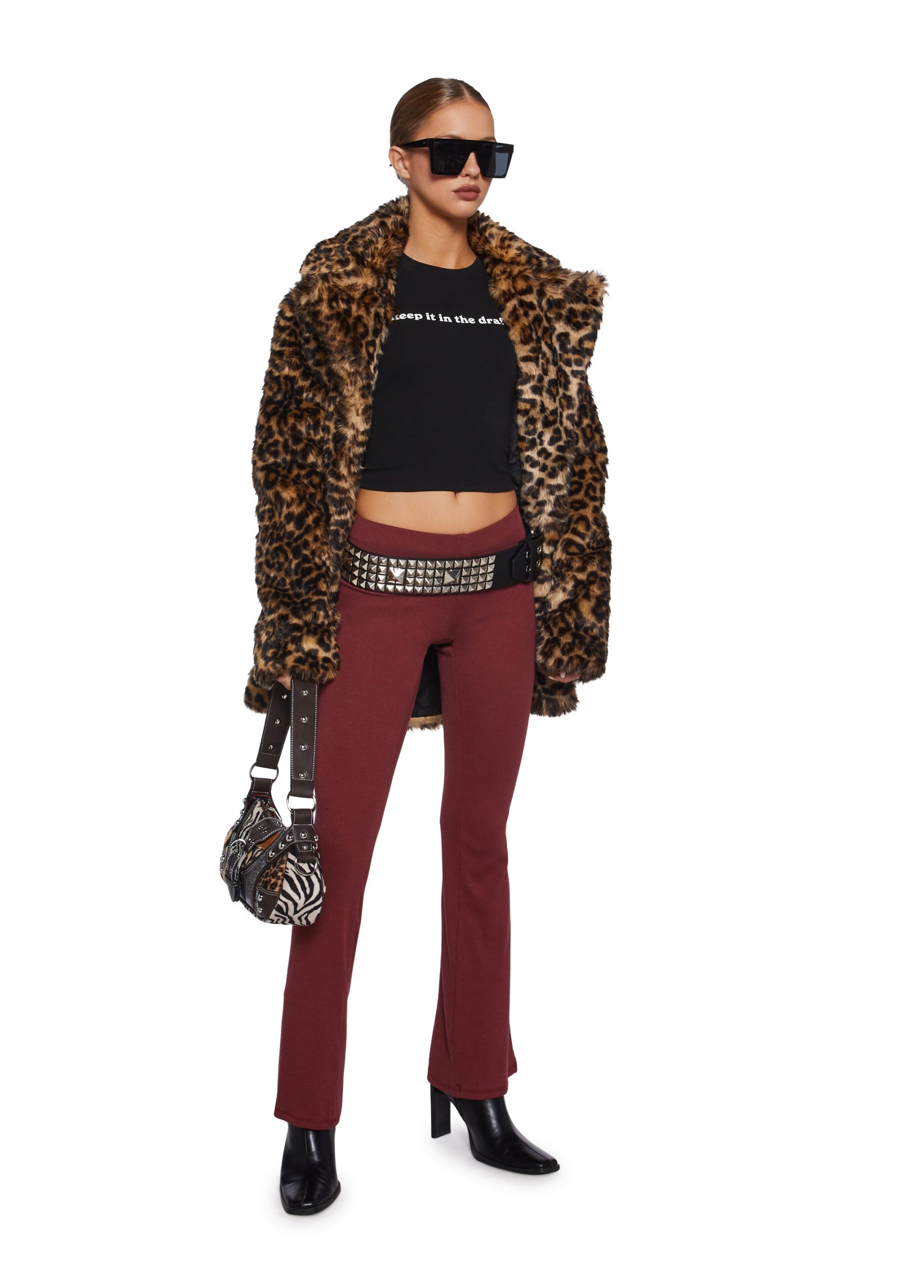 There's No Other Flare Pants - Dark Red - Image 2