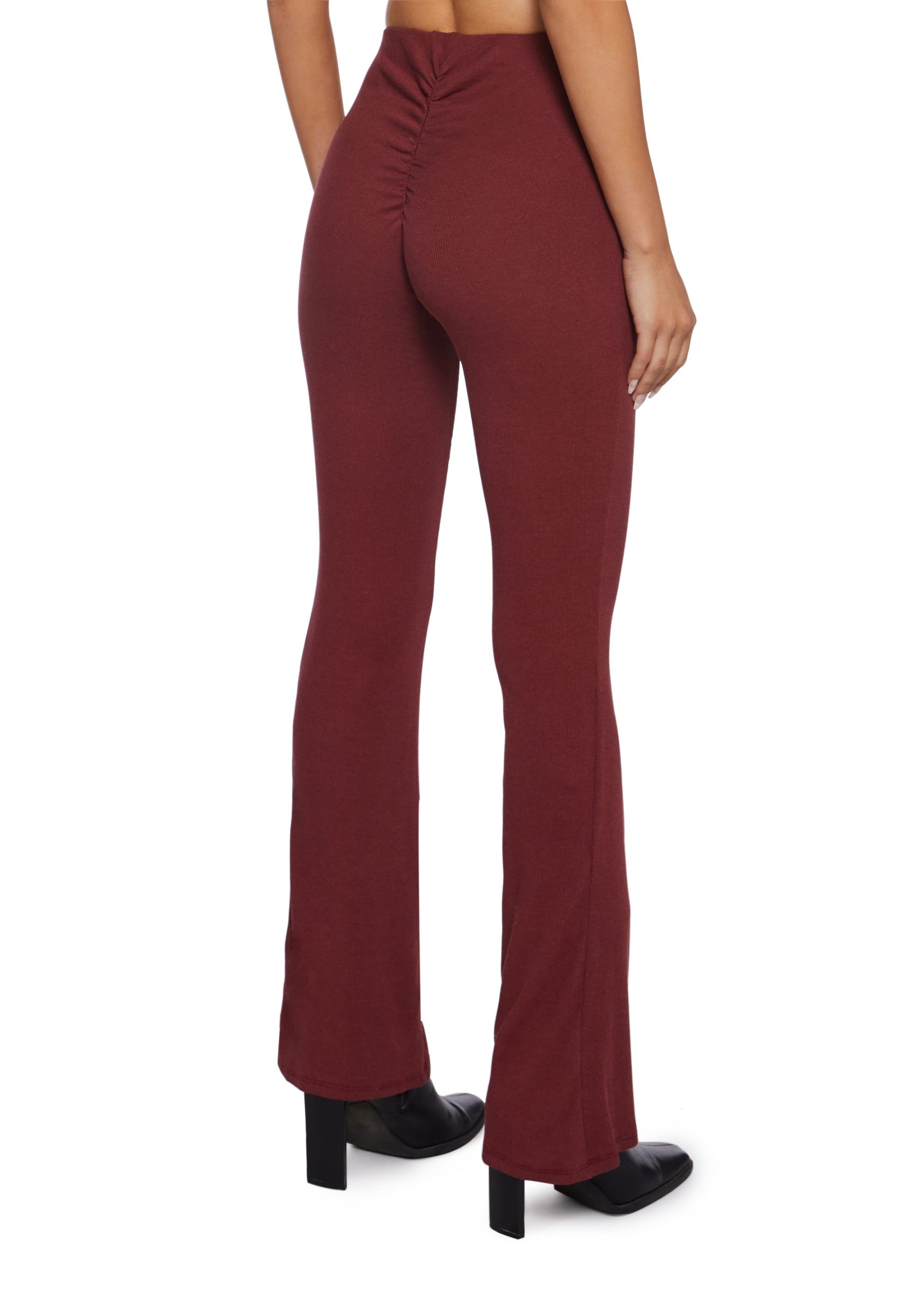 There's No Other Flare Pants - Dark Red - Image 4