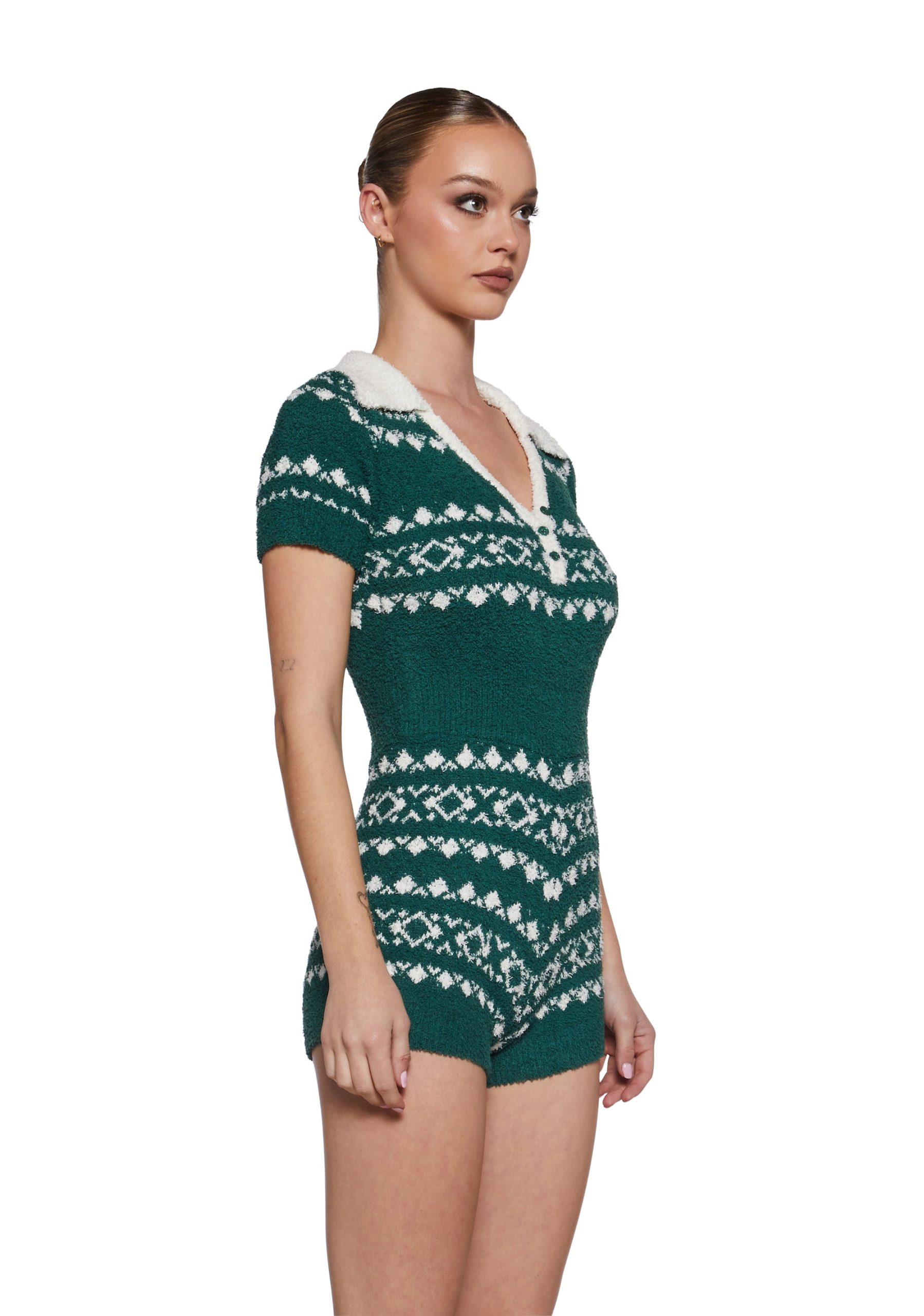 Chalet Dreams Fuzzy Romper - Image 3