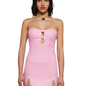 Lethal Flirt Mini Dress - Pink