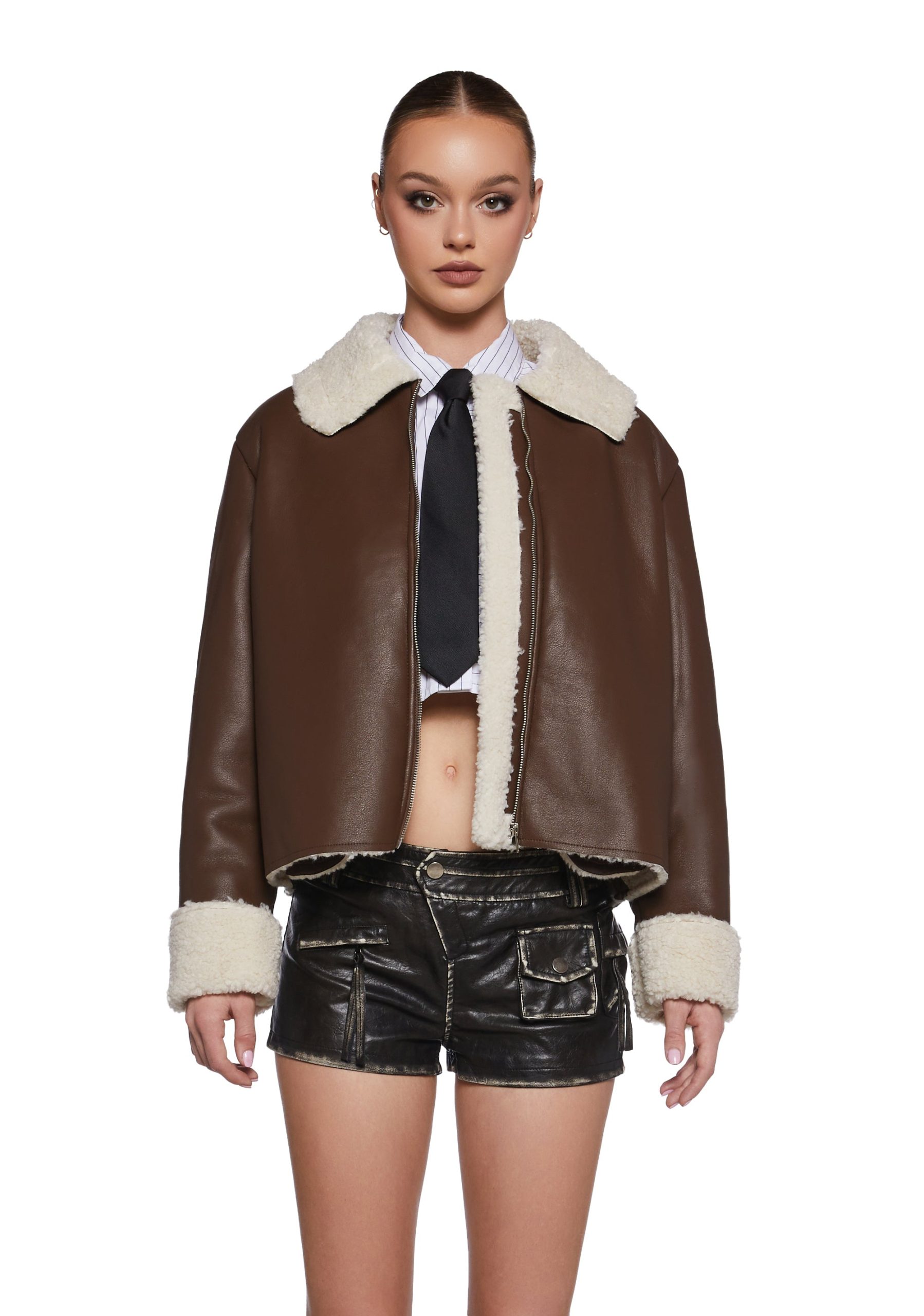 Spitfire Romance Vegan Leather Coat - Image 6