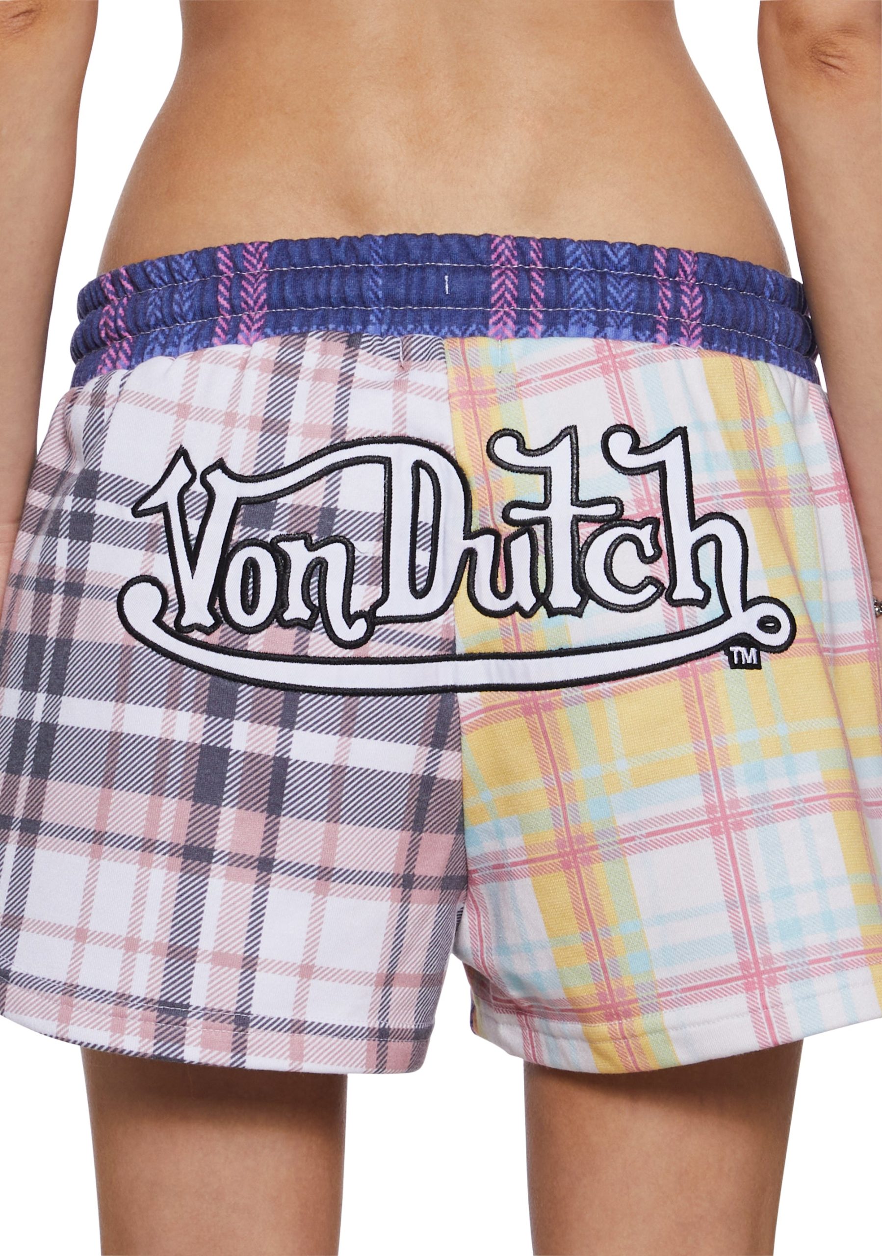 Patchwork Graphic Lounge Shorts - Image 7