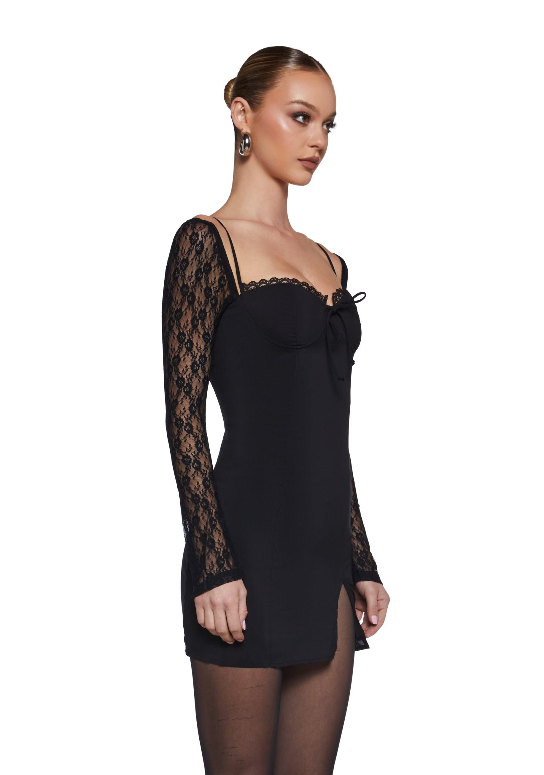 Coveted Darkness Mini Dress - Image 3