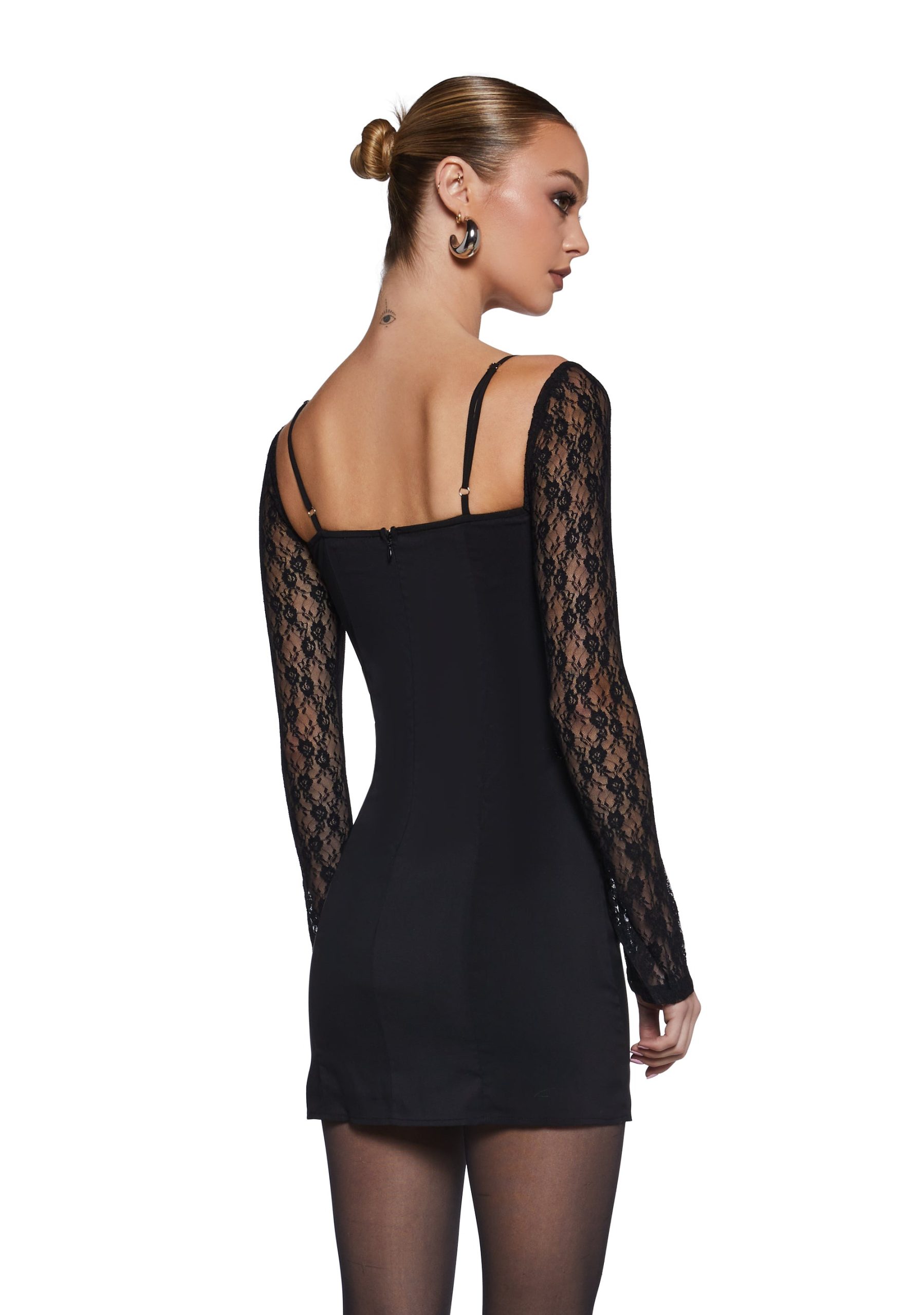 Coveted Darkness Mini Dress - Image 4