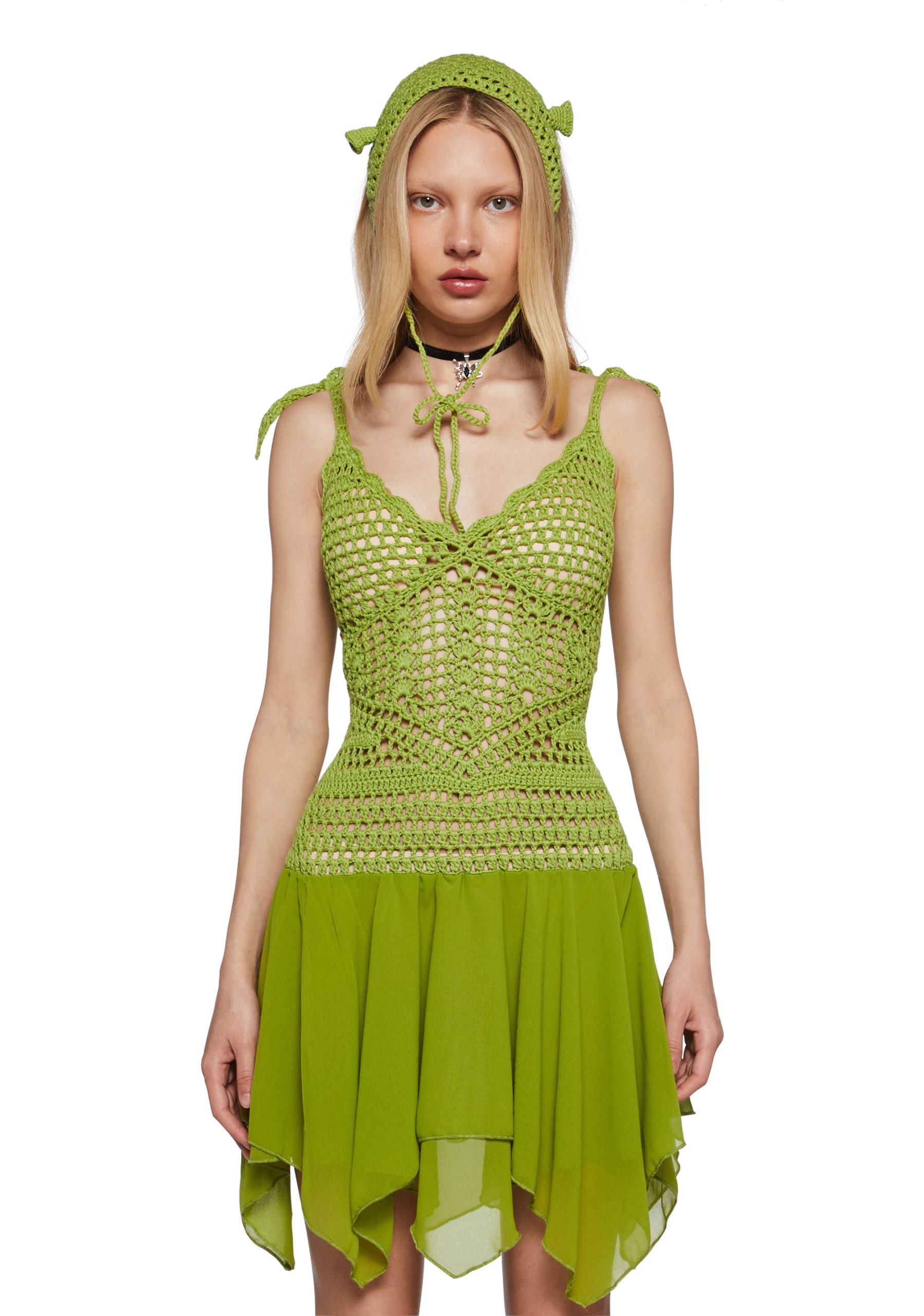 Fairytale Misfit Crochet Dress Set