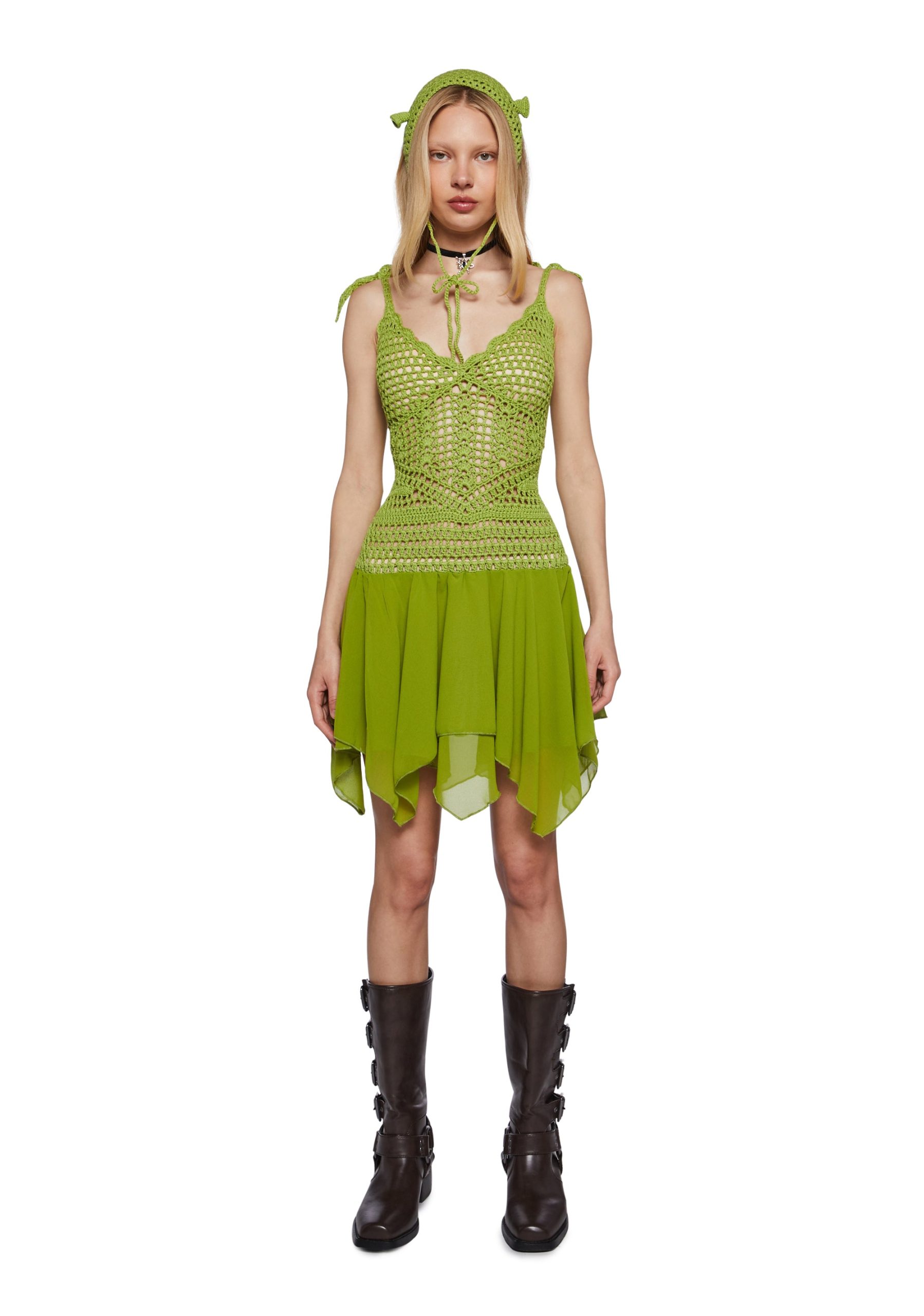 Fairytale Misfit Crochet Dress Set - Image 7