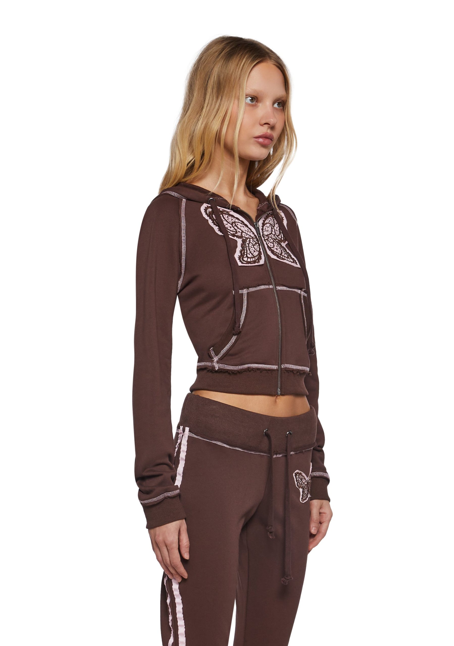 Skater Heart Crop Hoodie - Image 3