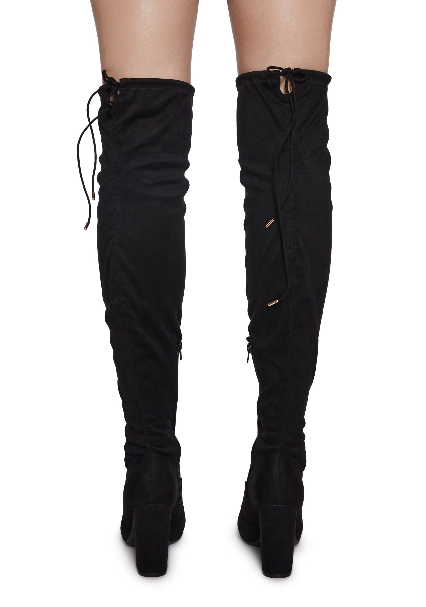 Flashy Guarantee Faux Suede Boots - Image 4
