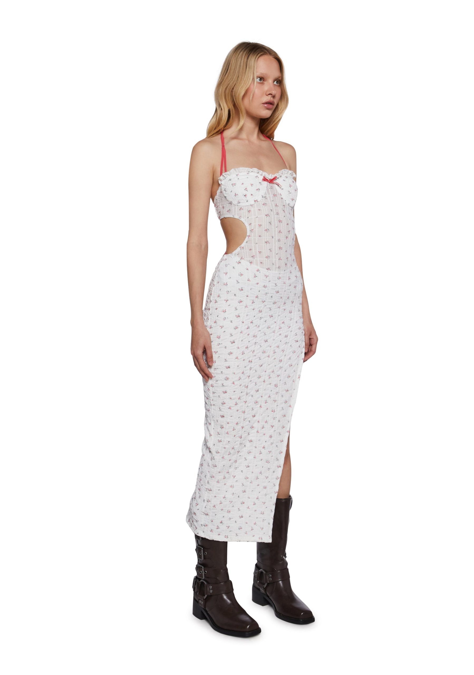Floral Majesty Maxi Dress - Image 3