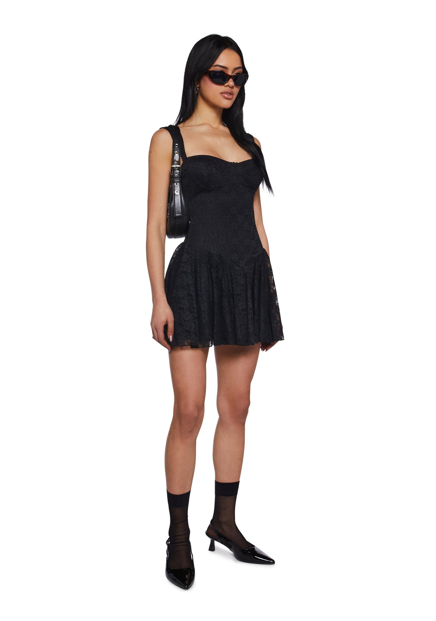 Perfect Date Mini Dress - Black - Image 2