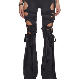 Ambient Wrap Tie Cut-Out Pants