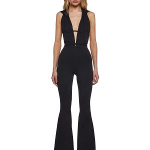 Ambient Hooded Backless Jumpsuit