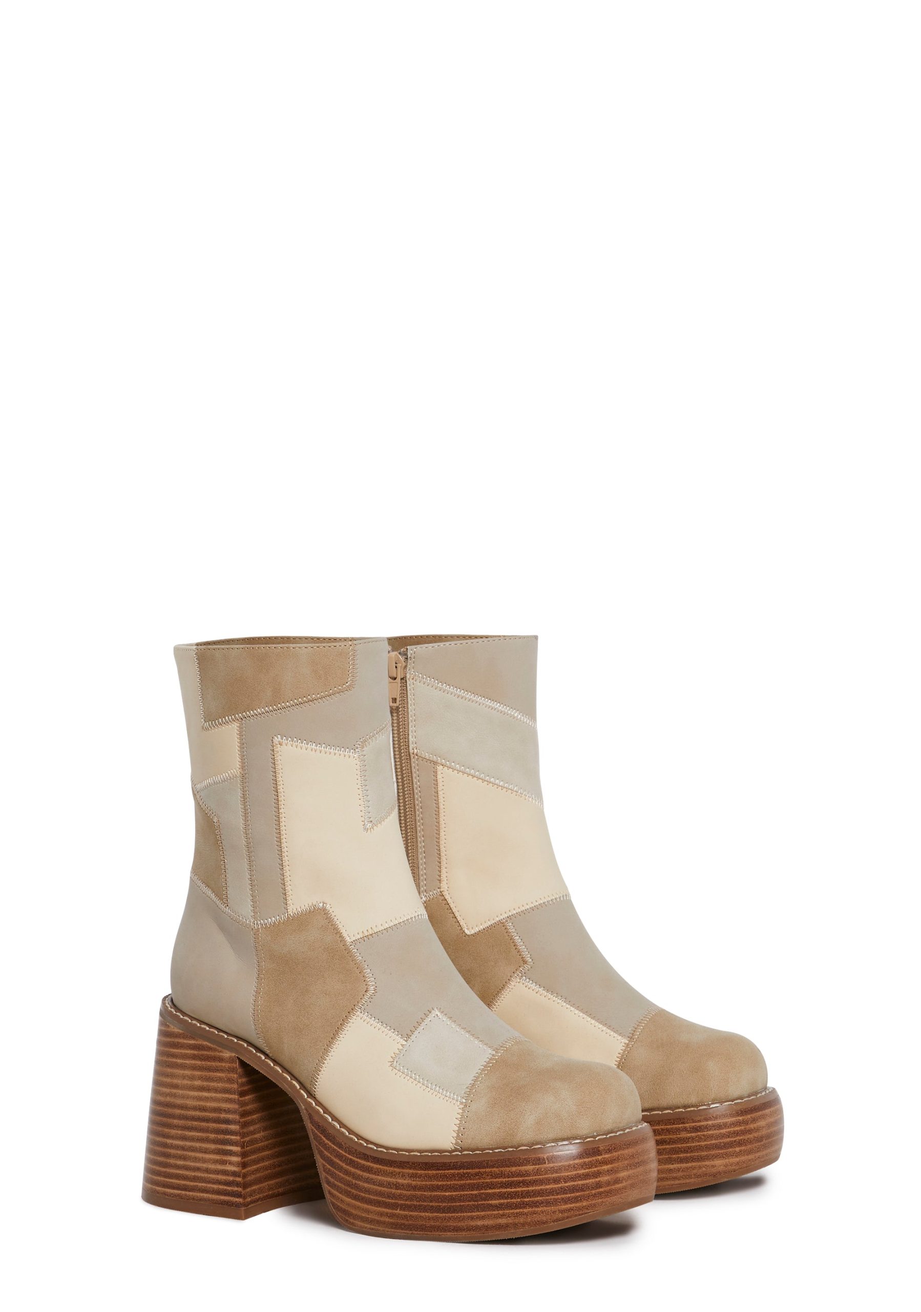 Winding Roads Ankle Boots - Beige - Image 3