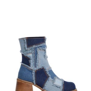 Winding Roads Ankle Boots - Denim