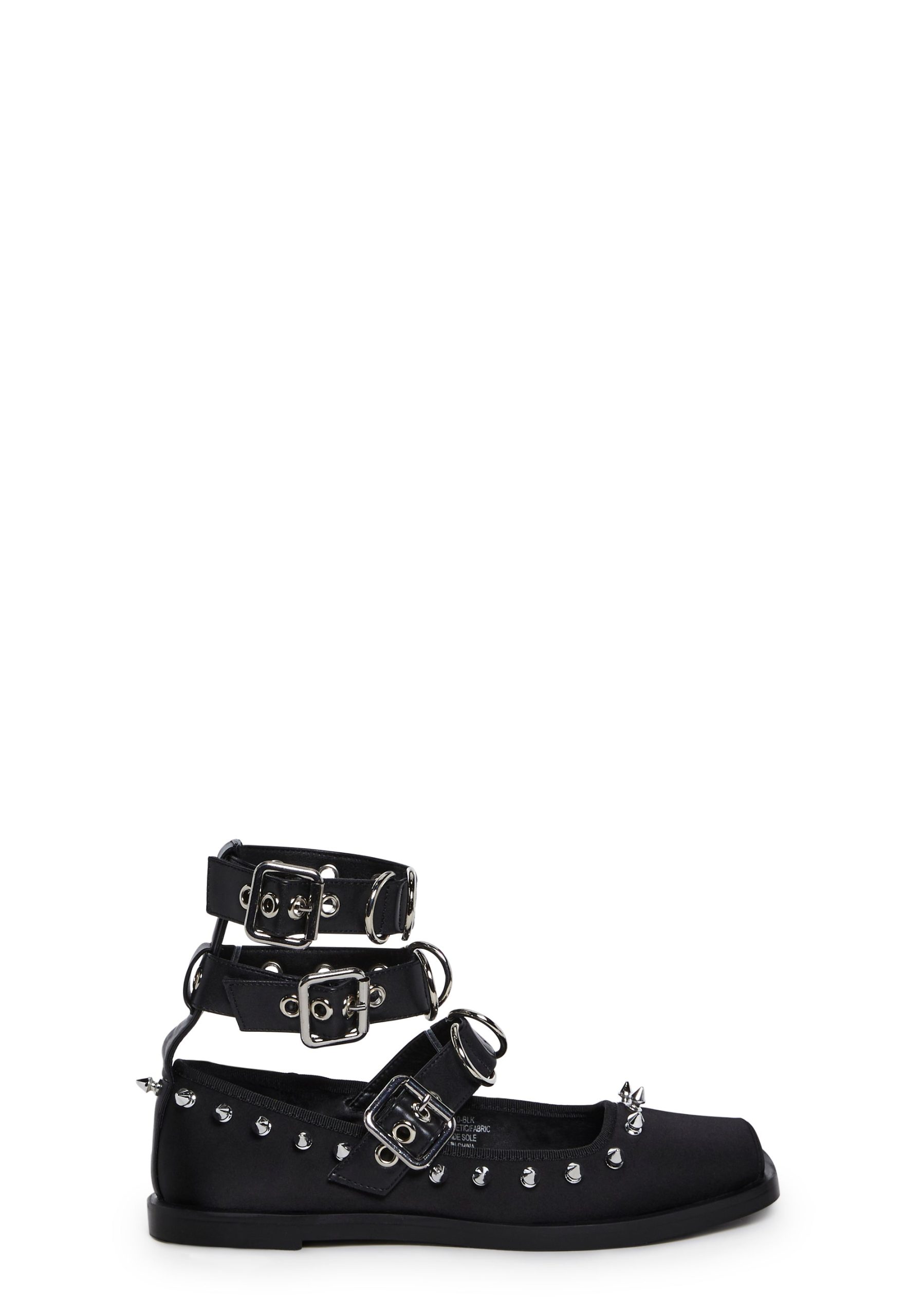 Killer Ballerina Ballet Flats - Black