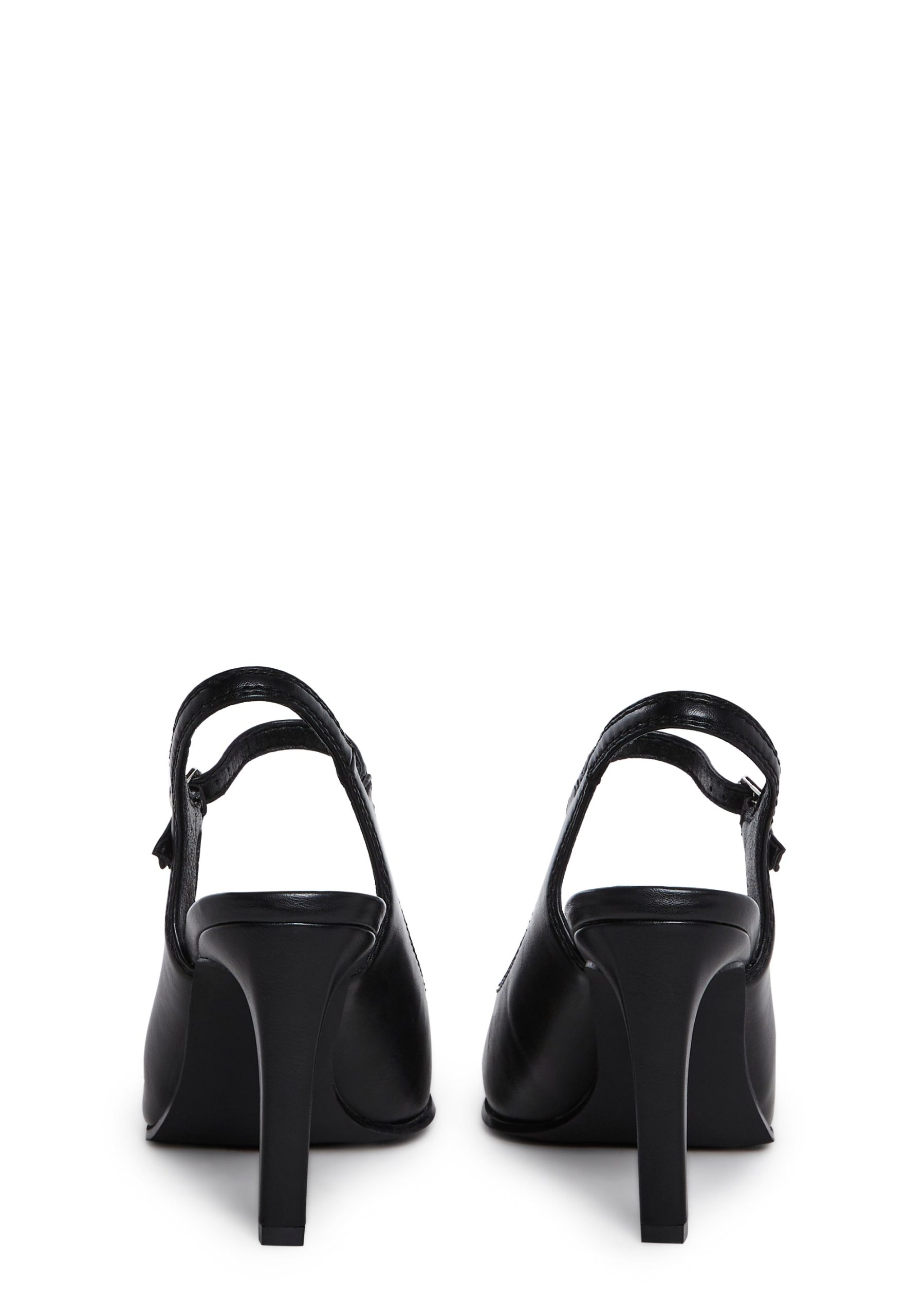 Preppy At Heart Pointed Toe Heels - Black - Image 4