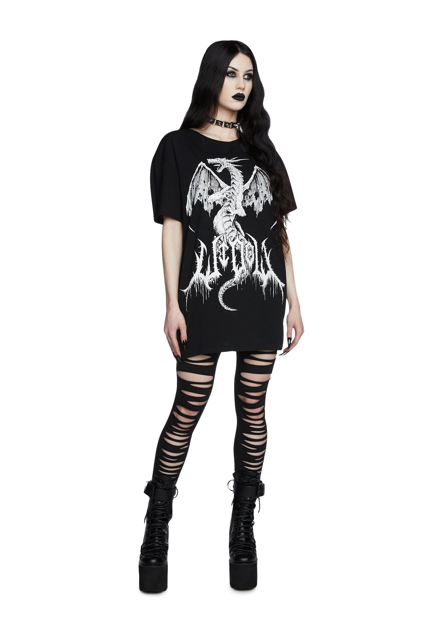 Crypt Creeper Shredded Leggings - Image 2