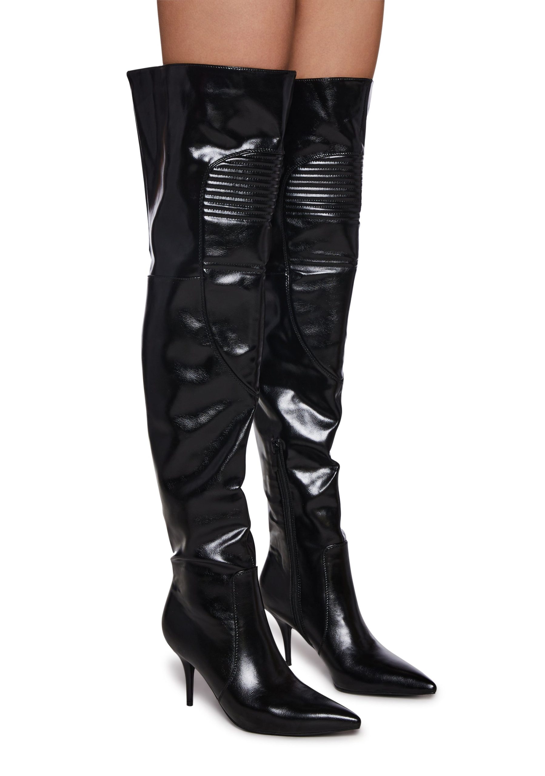 Tiernan Racer Thigh High Boots - Image 3