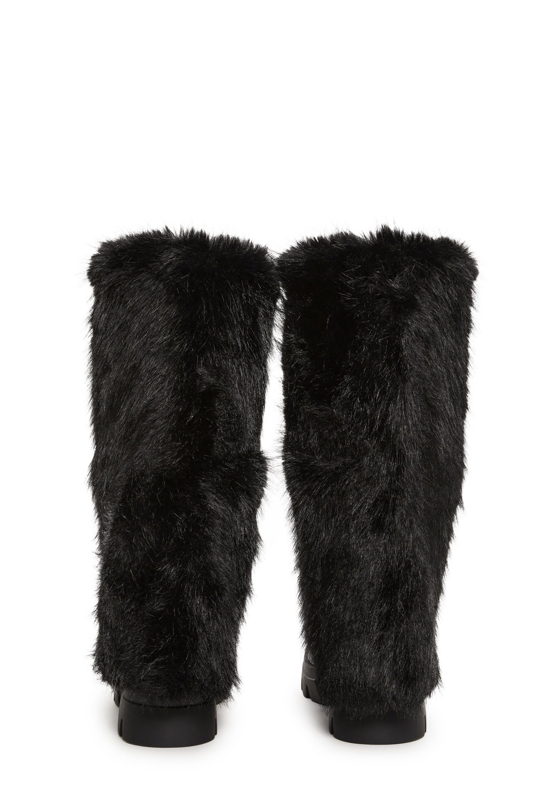 Ahsoka Foldover Flat Boots - Black - Image 4