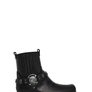 M-7621-S1 Motorcycle Ankle Boots