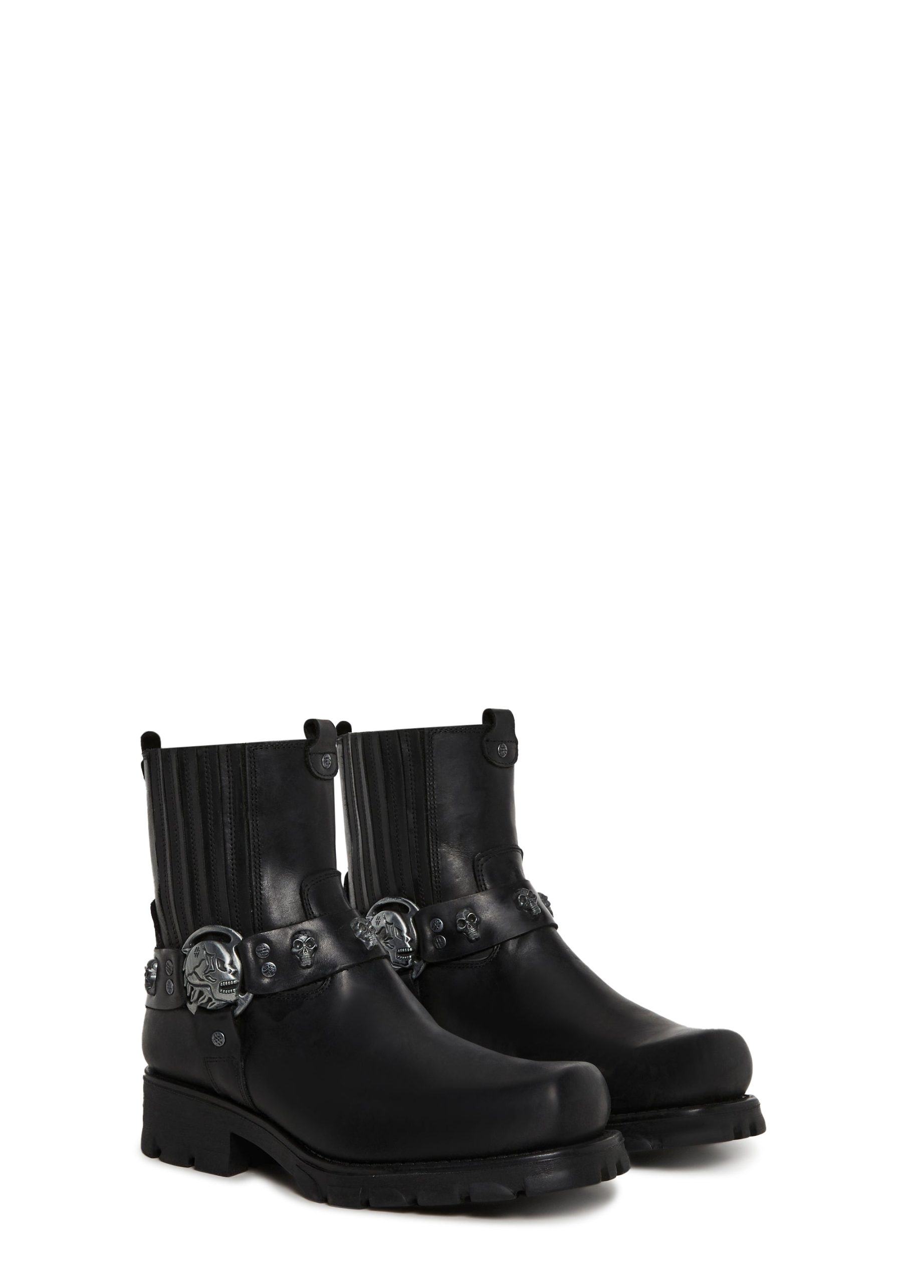 M-7621-S1 Motorcycle Ankle Boots - Image 3