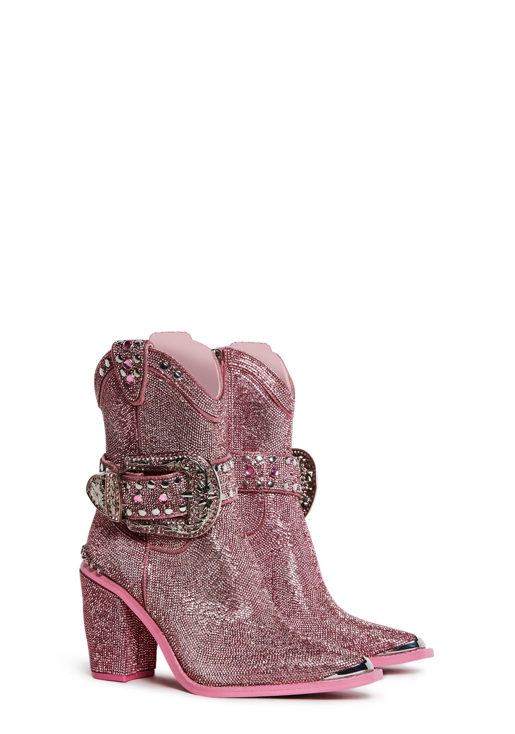 Sharp Sheriff Shine Cowboy Boots - Pink - Image 3
