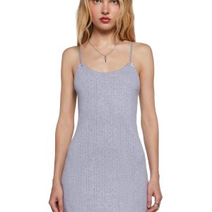 Outdoor Fest Mini Dress - Gray