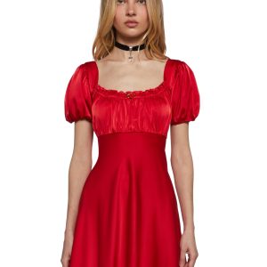 Dolled Up Satin Dress