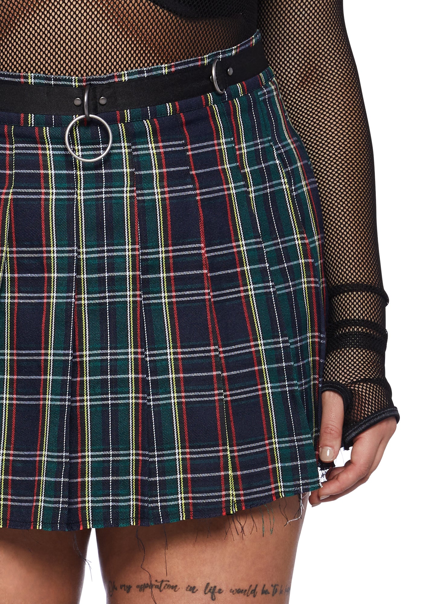 Plus Dress Code Plaid Skirt - Image 5