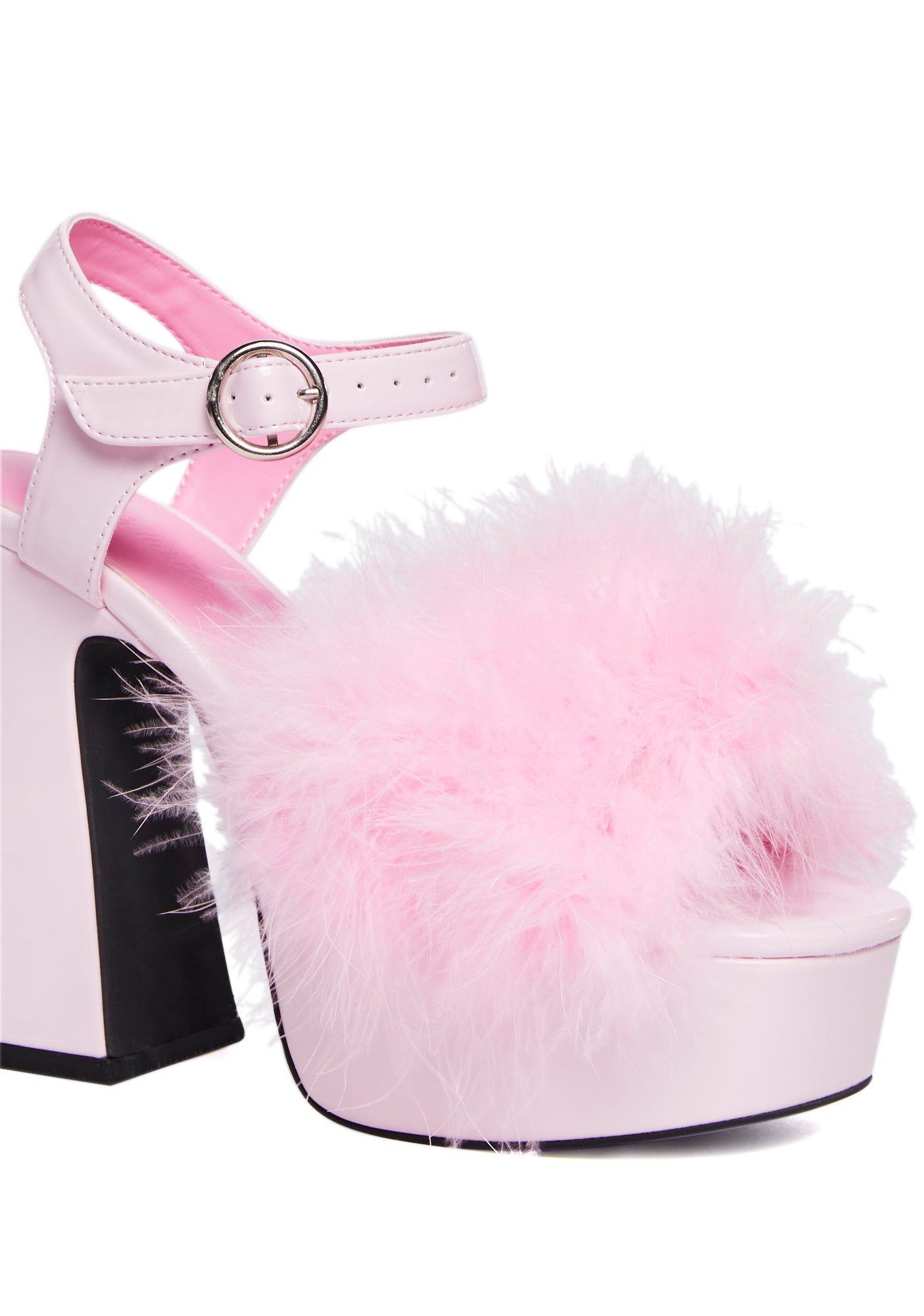 Blushin' N' Crushin' Marabou Heels - Image 2