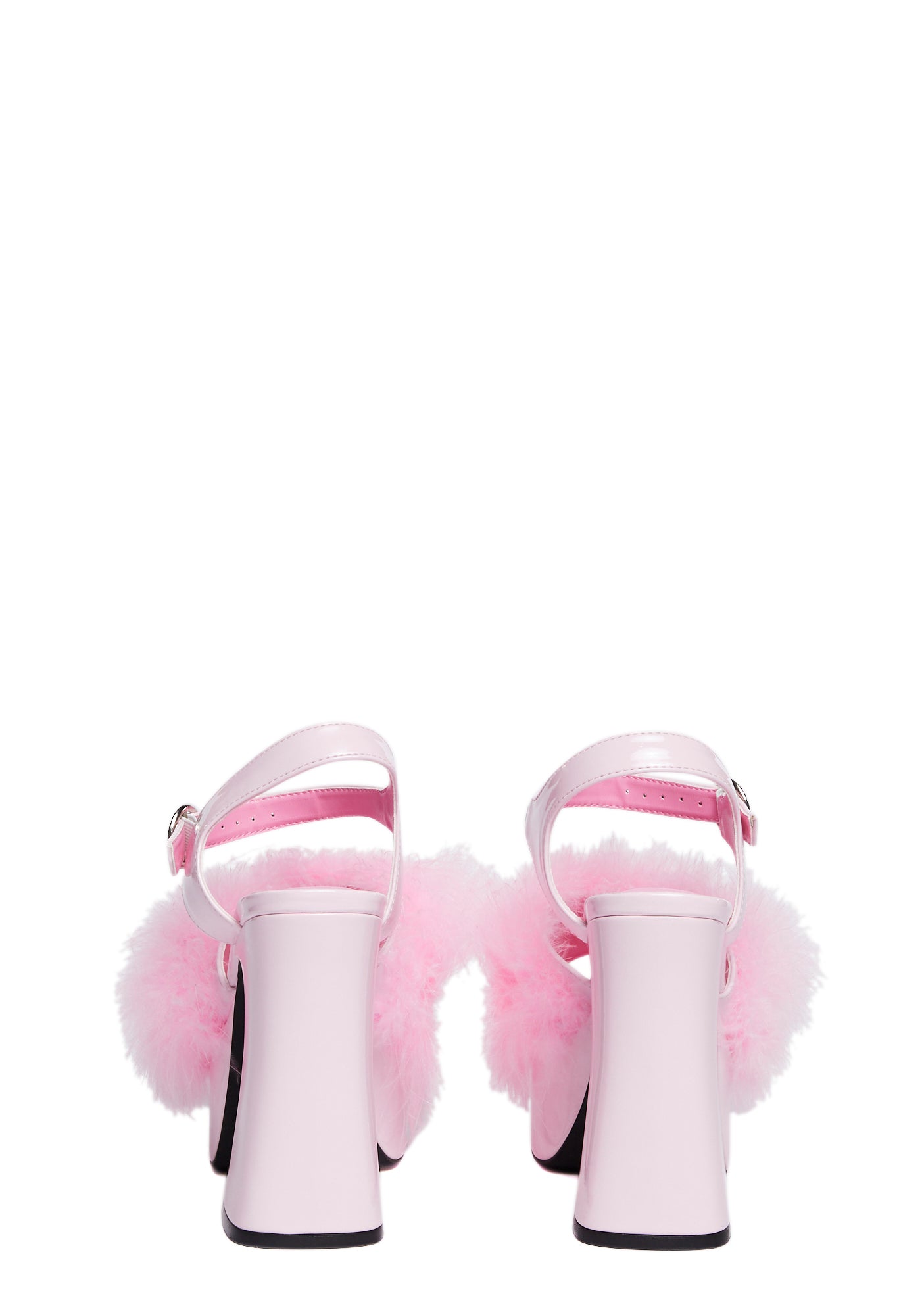 Blushin' N' Crushin' Marabou Heels - Image 5