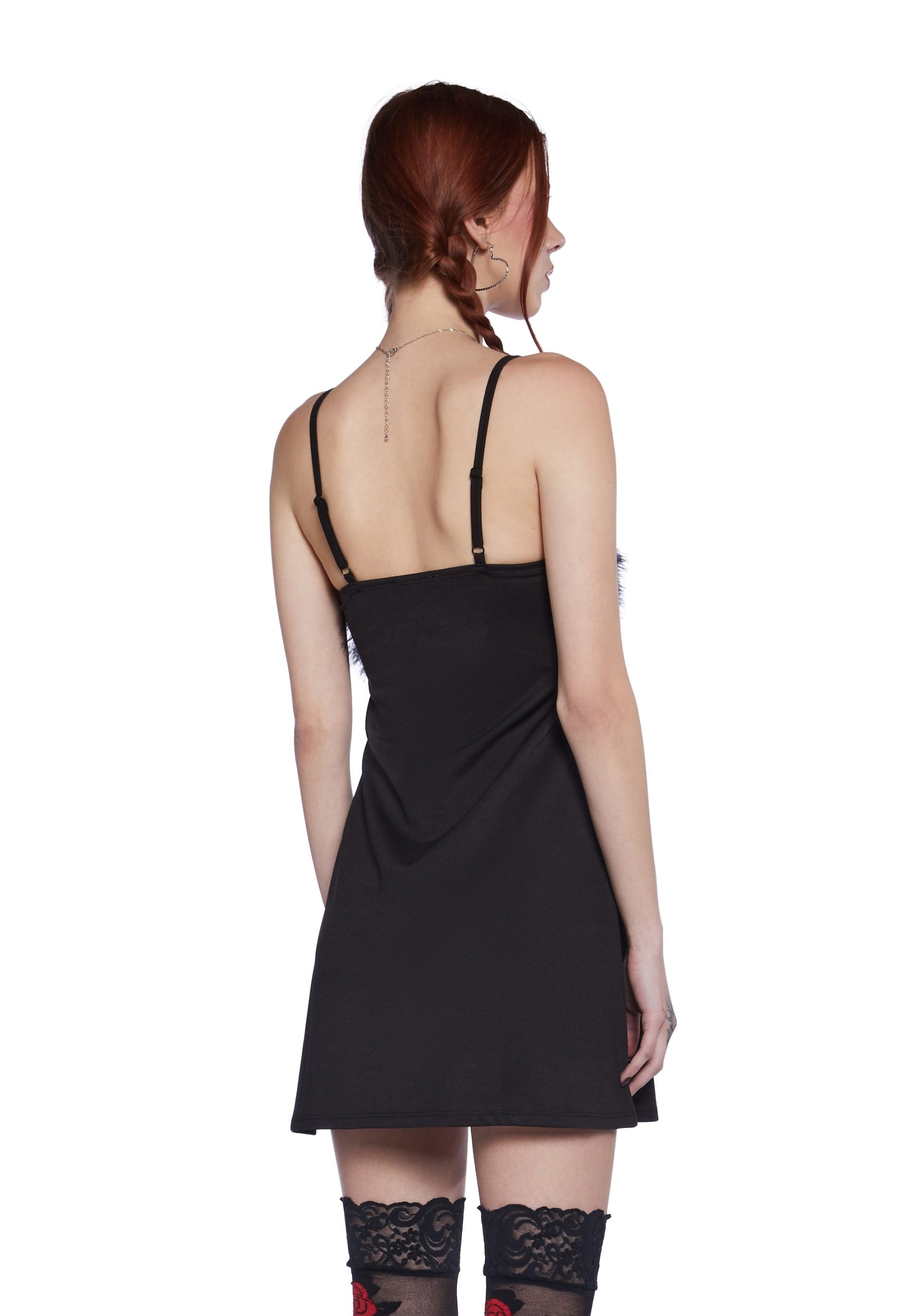 Flirty N' Thriving Marabou Dress - Image 4