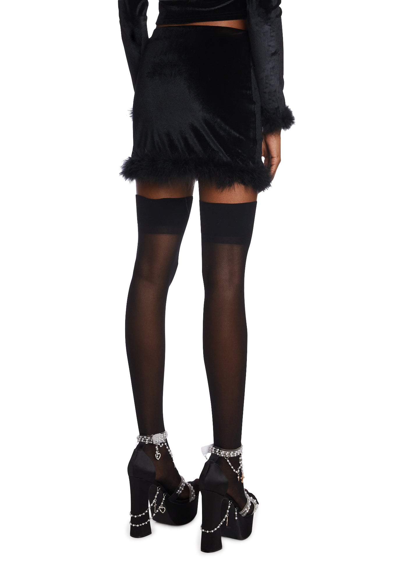 Filthy Femme Velvet Mini Skirt - Image 5