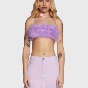 Lala La Fleur Boob Tube- Purple
