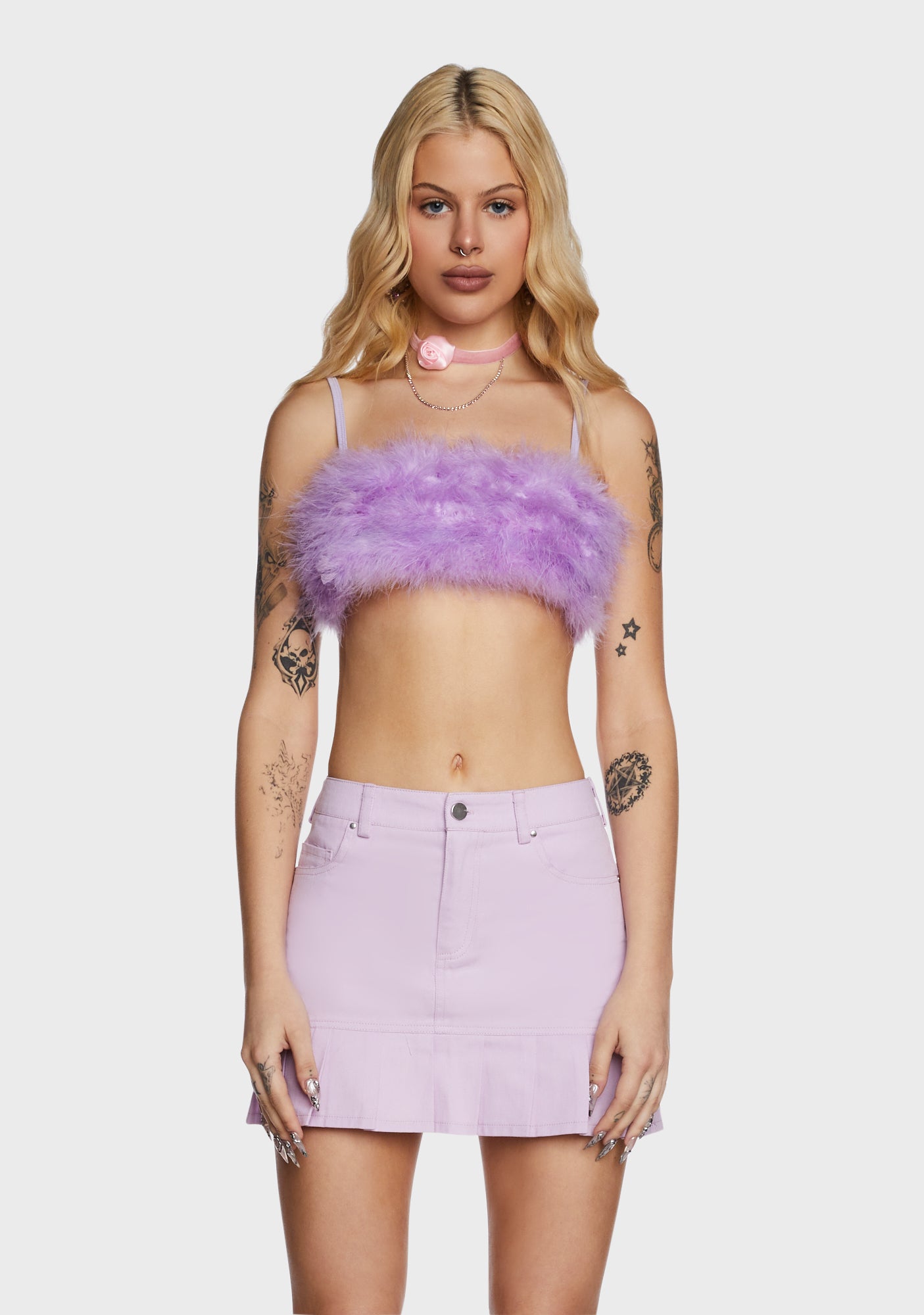 Lala La Fleur Boob Tube- Purple