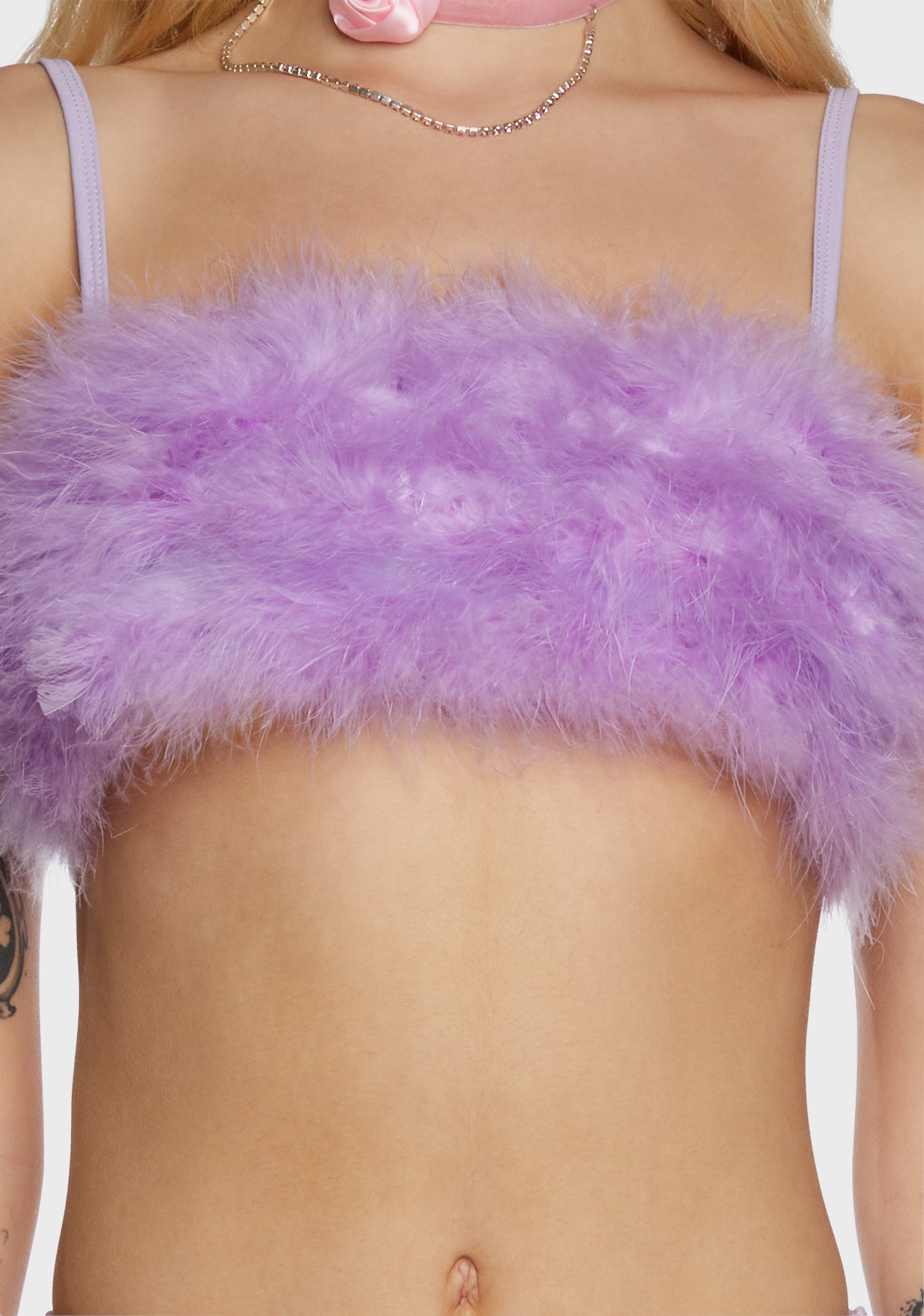 Lala La Fleur Boob Tube- Purple - Image 2