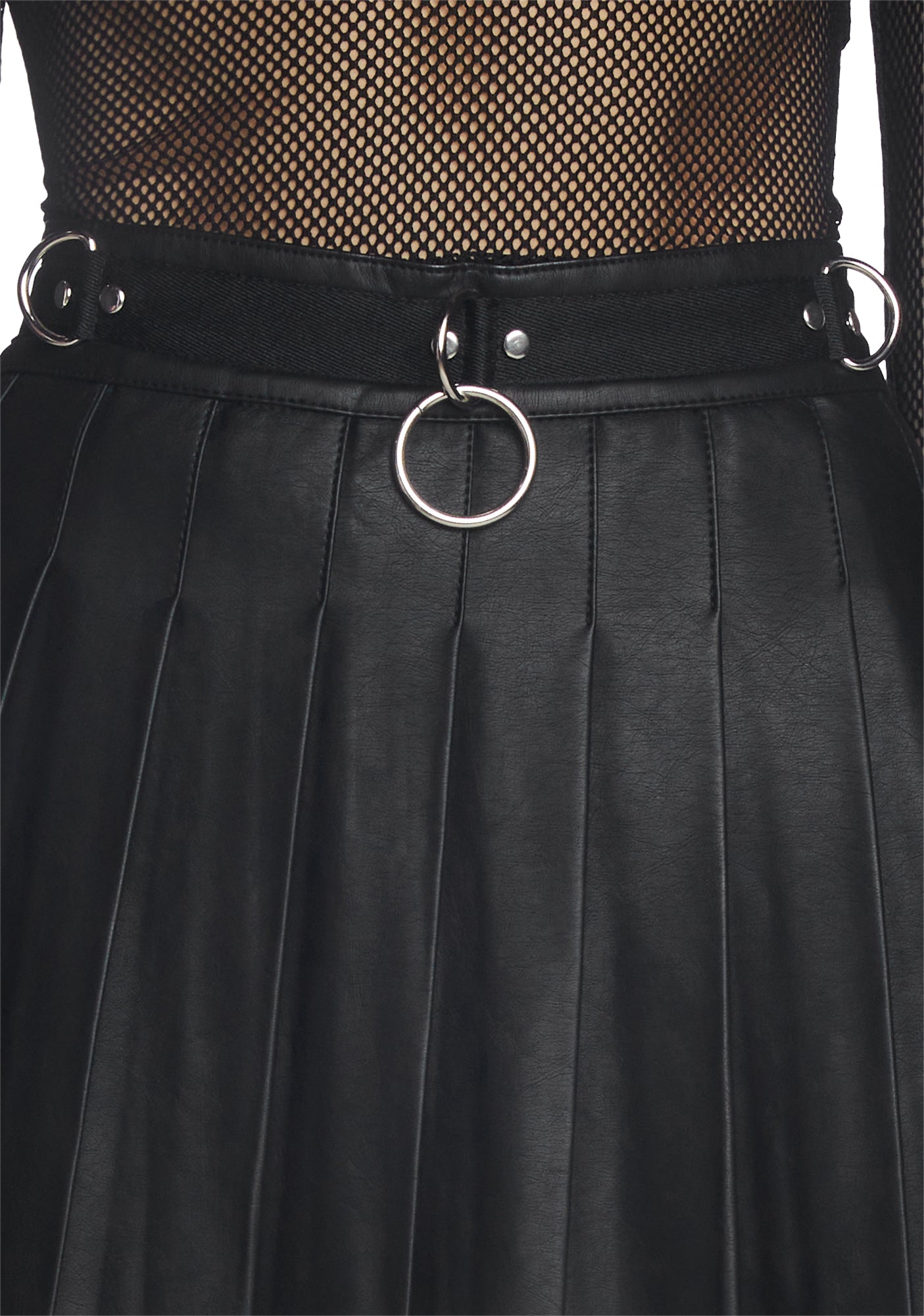 Spade Pleated Micro Mini Skirt - Image 5