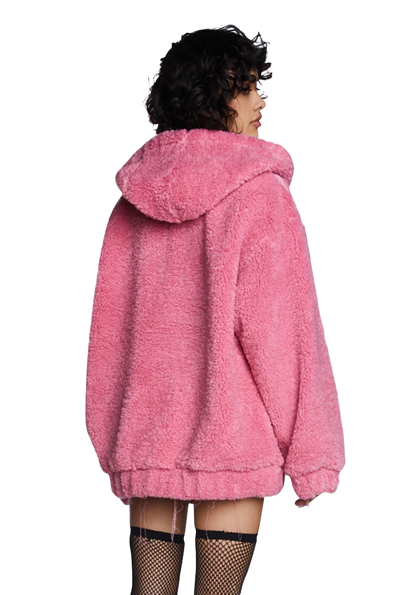 Teenage Kicks Hooded Sherpa Jacket - Image 5