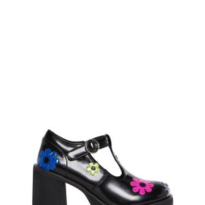 Flower Power Platform Mary Janes