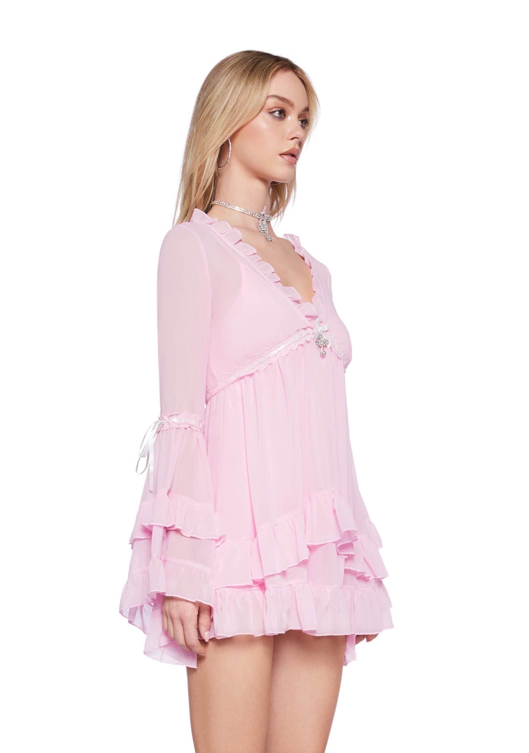 Real Divinity Mini Dress - Light Pink - Image 3