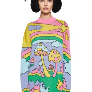 Psychedelic Fantasy Oversized Sweater