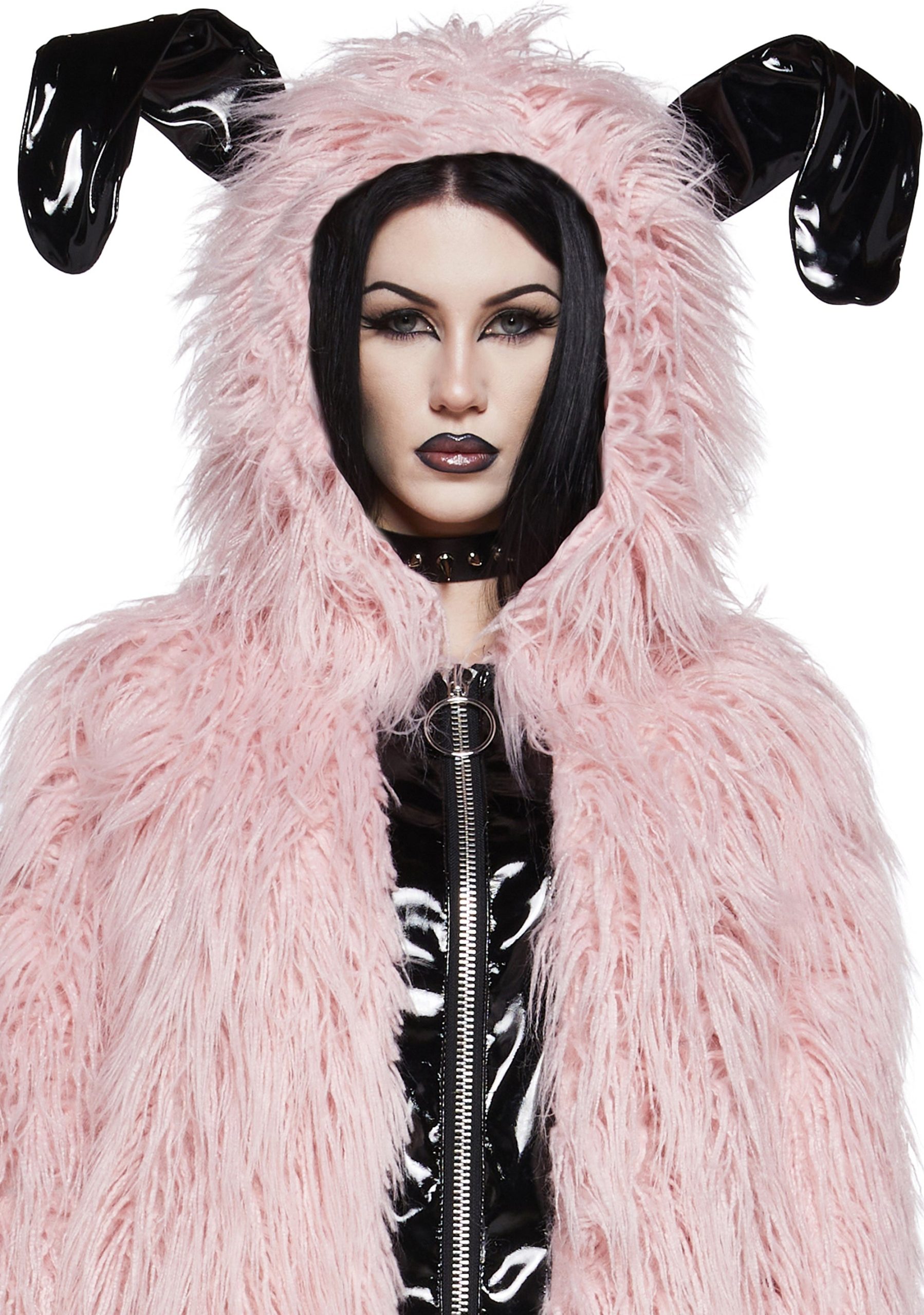 Nocturnal Critter Faux Fur Jacket - Image 5