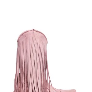 Pink West C6 Fringe Cowboy Boots
