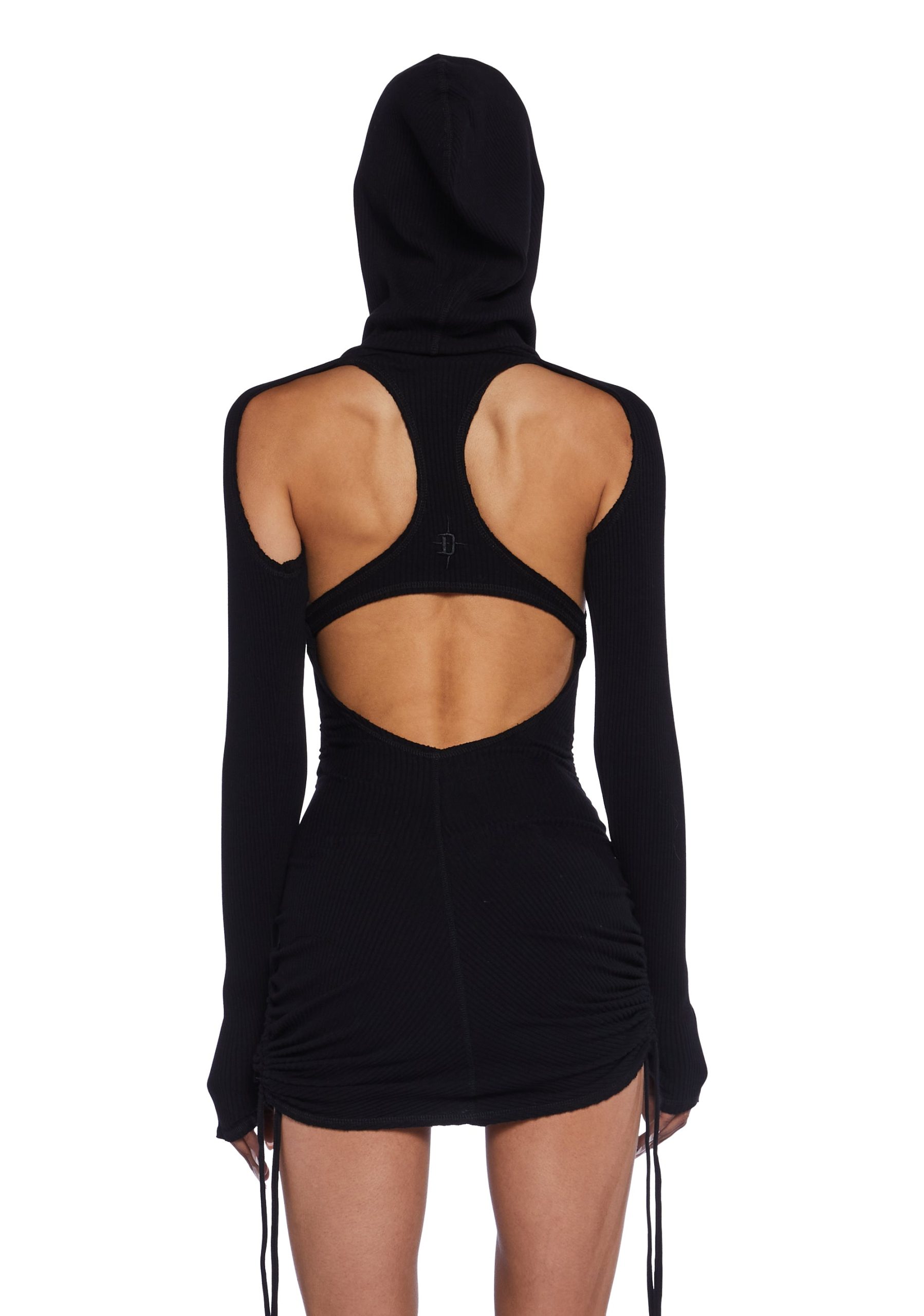 Compression Ruched Mini Dress - Image 2