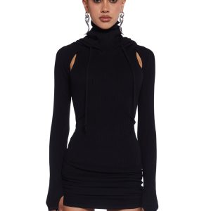 Compression Ruched Mini Dress