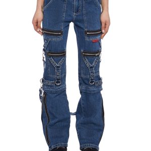 Zip to Zip Pants - Blue Denim