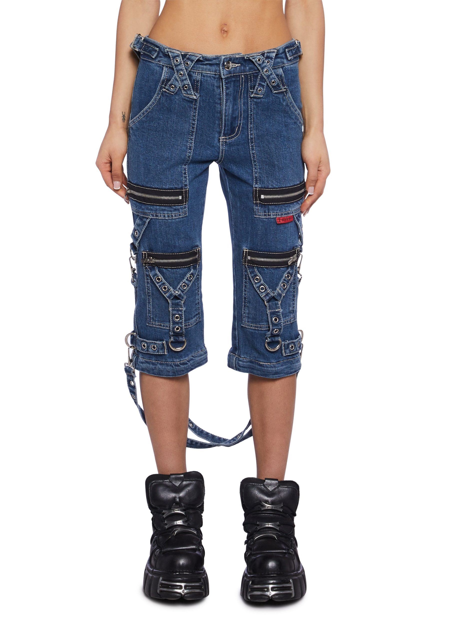 Zip to Zip Pants - Blue Denim - Image 3