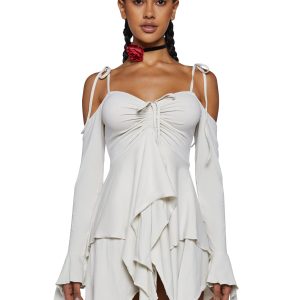 F is For Fairies  Handkerchief Dress - Ivory
